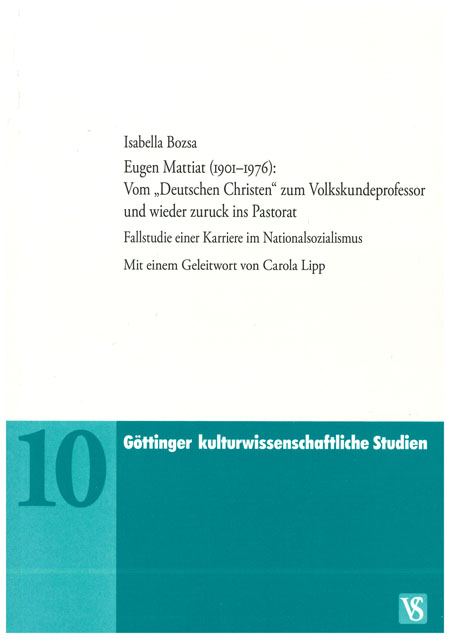 Göttinger kulturwissenschaftliche Studien Band 10