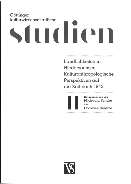 Göttinger kulturwissenschaftliche Studien Band 11