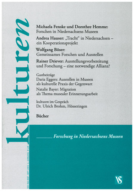 Kulturen 1/2012 - Forschung in Niedersachsens Museen