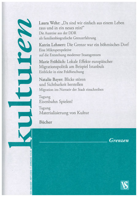Kulturen 2/2013 -Grenzen