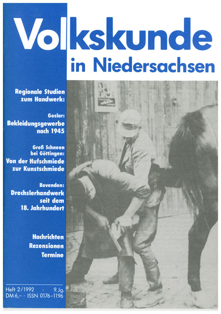 Volkskunde in Niedersachsen 2/1992