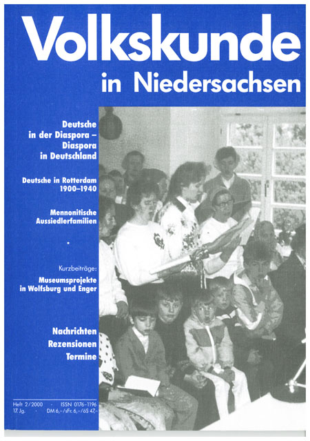 Volkskunde in Niedersachsen 2/2000